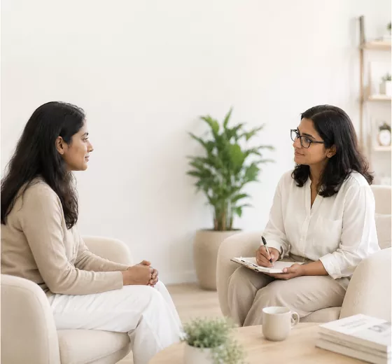 Structured emotional wellness support consultation session