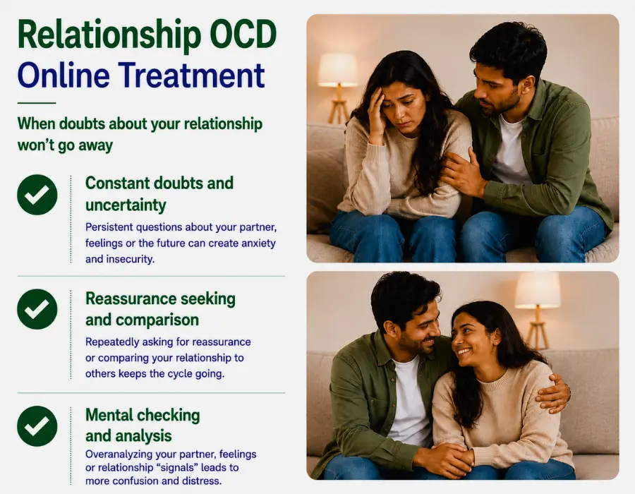 Relationship OCD treatment for recurring doubt, reassurance seeking and mental checking